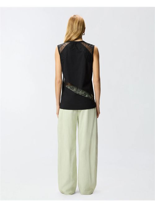 Top smanicato con dettagli in pizzo PINKO | 106291A335/Z99